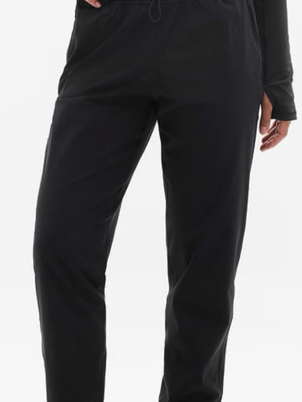 Athleta Black Drawstring Track Pants